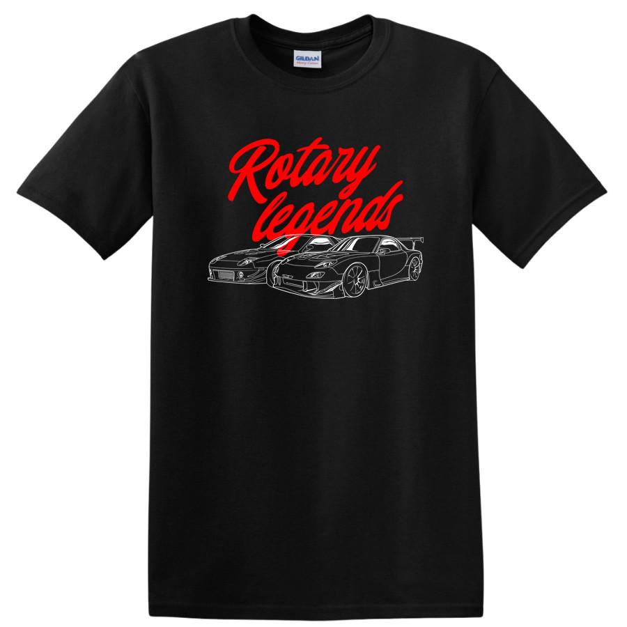 Rotary Legends Graphic T Shirt for Car Enthusiasts Featured Tee Design 2XL