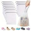 5/10/20PCS Portable Shoe Drawstring Eco Storage Bag for Sundries Travel Makeup Bag Waterproof Transparent Plastic Storage Bag