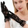 Female Full Finger Fishnet Lace Mittens Fashion Summer UV Resistant Driving Gloves