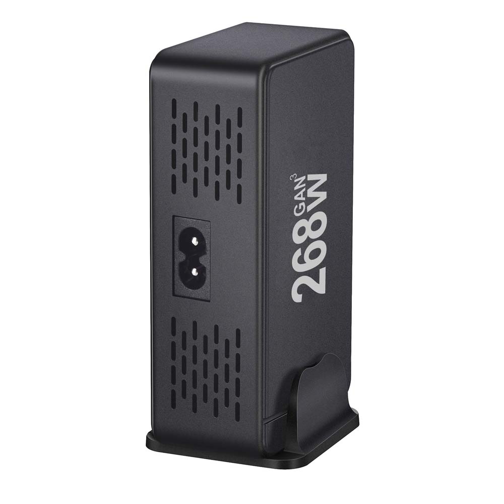 268W 240W Desktop GaN Quick PD Charger 8 Ports USB Type C USA EU AUS UK Plug Adapter Mobile Phone Laptop PC Charging Dock Stand