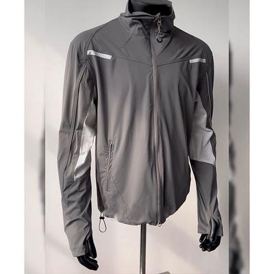 Amerikanische Gespleißte Eisseide Sonnenschutzjacke Herren Sommer Stehkragen Dünne Jacke Atmungsaktiv Outdoor-Nutzung