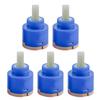 Pack of 5 Tap Cartridge Shower & Sink Cartridge Ceramic Valves Cartridge Set Convenient Suitable for Home and Hotel Use