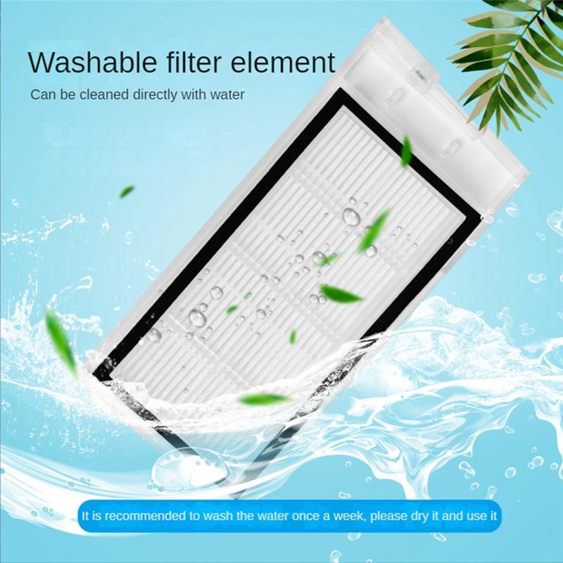 

B69A Main Brush Side Brush Filter Mop Cloth Dust Bag Replacement Spare Parts For Xiaomi Roidmi Eve Plus Robot Vacuum Cleaner