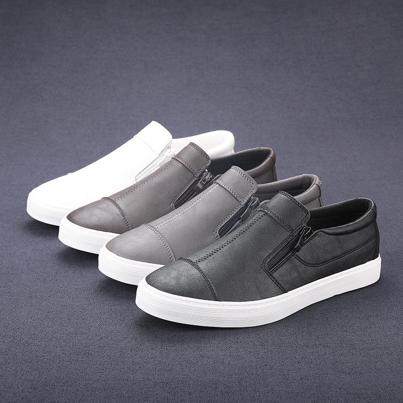 New Spring Shoes for Mens Shoes for Mens Shoes for Men with One Foot, Small White Shoes Korean Style Soft Sole Casual Board Shoes