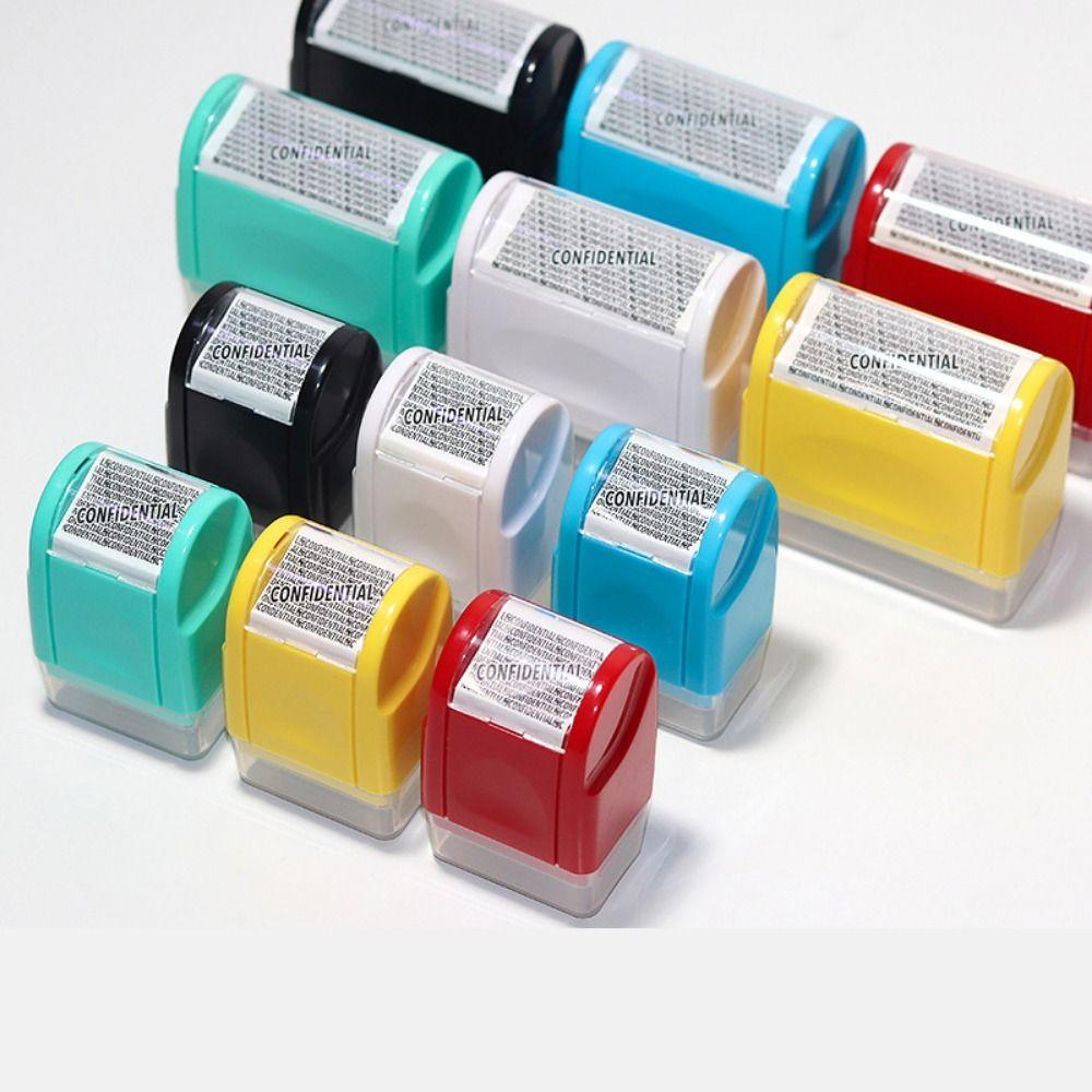 Portable Identity Stamp Roller Leakproof Privacy Guard Roller Stamp  Identity Theft Protection
