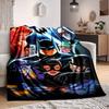 1pc Batman Blanket Lightweight Flannel Throw For Sofa, Bed, Travel, Livingroom, Office, Couch, Chair, And Bed