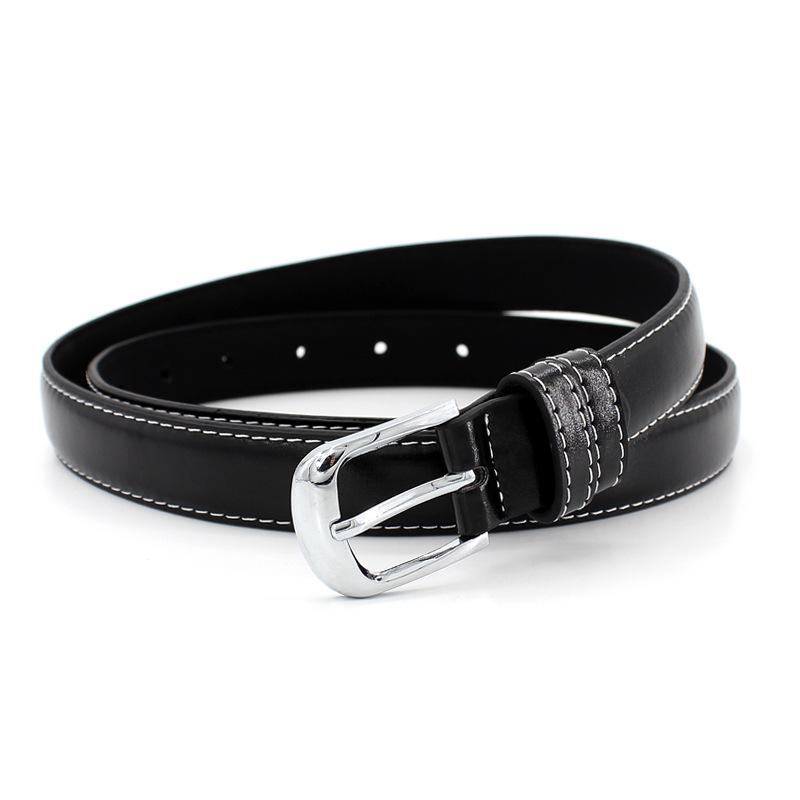 Pin Buckle Women'S Thin Belt Student Trend Decoration With Jeans Women'S Belt