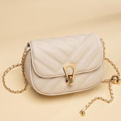 Shoulder Bags for Women  New Versatile Chain Crossbody Bags Mini Leather Sling Square Bags Fashion Rhombic Sewing Handbags