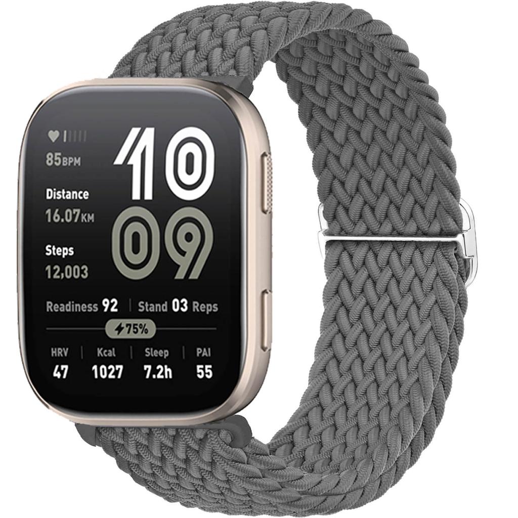 Braided Solo loop band For Amazfit bip 6/5/Balance/GTS/4/2e/Mini/3/GTR/4/2/3/Pro correa 20mm 22mm watch bracelet huawei gt Strap