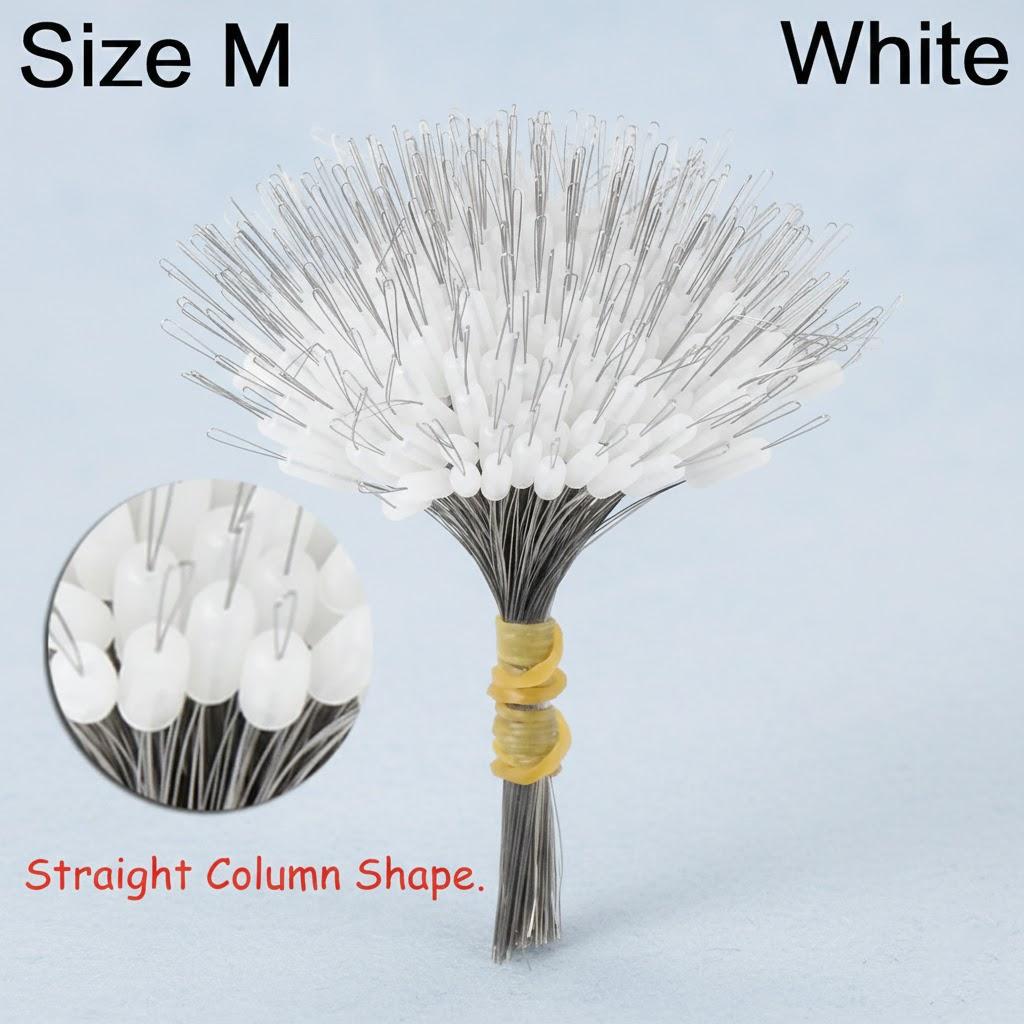 300Pcs Silicon Space Bean Fishing Float Resistant Anti-Strand Fish Line Spacebean Fishing Tackle Accessories