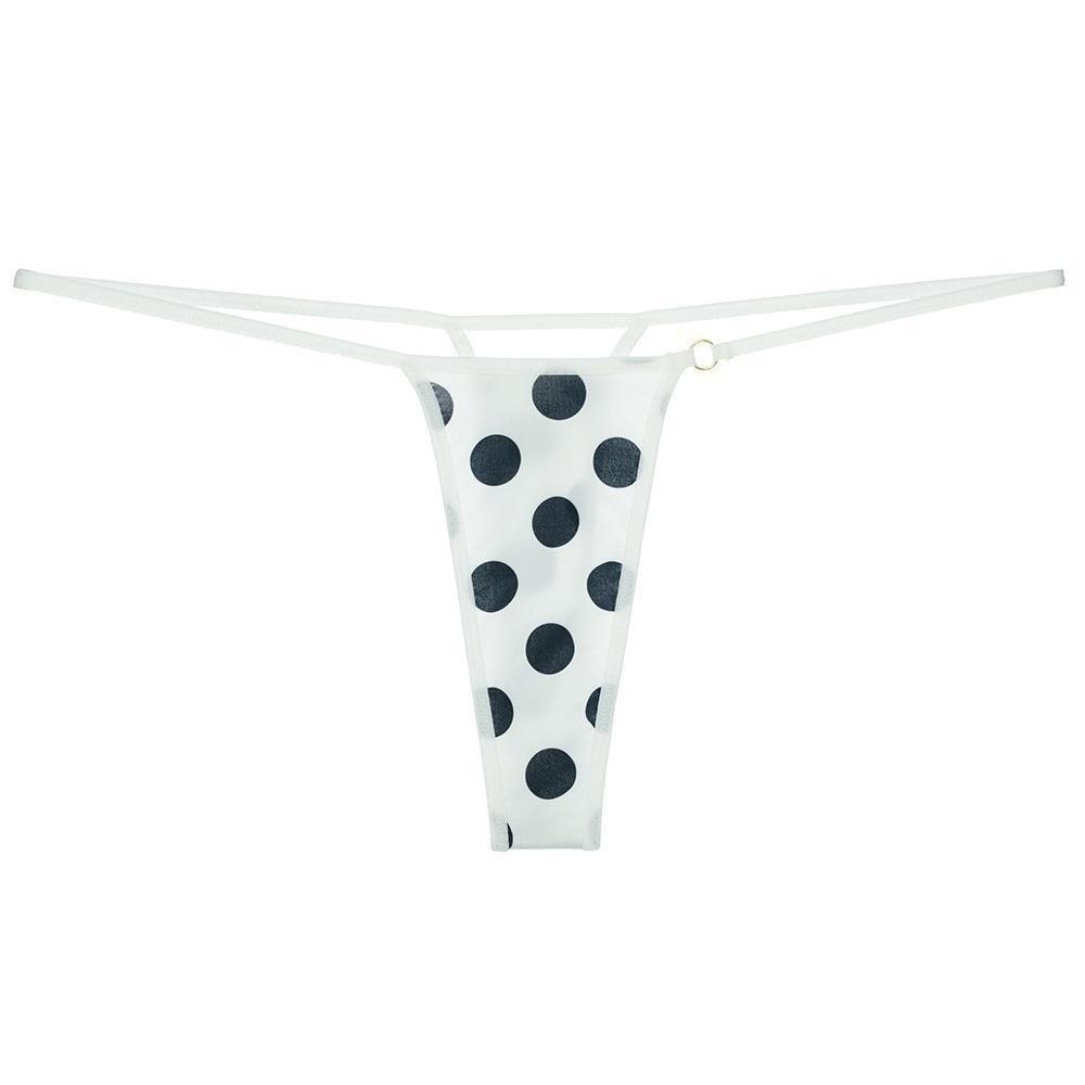 Lingerie Seamless Women Thongs Dots Underwear Leopard Panties Low Waist Ice Silk T-Back Briefs Plus Size