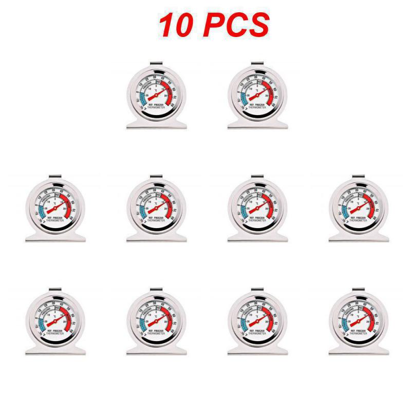 1~10 SZT Mini Termometr Cyfrowy Ze Stali Nierdzewnej Termometro DIAL Wysoka Dokładność Lodówka Zamrażarka -30 Do 30°C Narzędzia Kuchenne Domowe