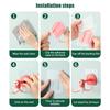 Kitchen 360 degrees  Rotated Hooks Punching Free Six Claw Hook Storage Rack for Cooking Accessories Cabinet Bathroom