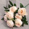 Silk Peony Artificial Flowers Wedding Decor With Realistic Design For Photography Props