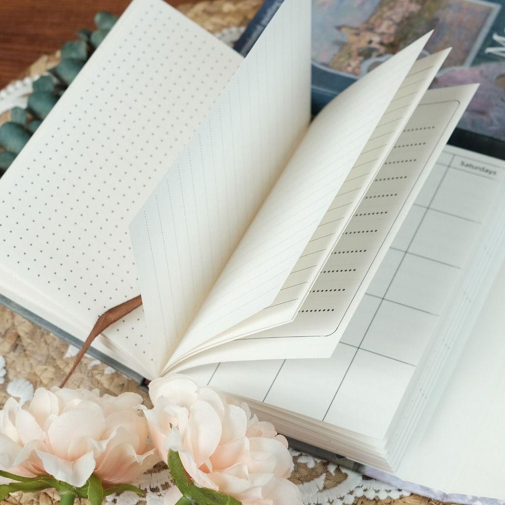 Hand Ledger Oil Painting Style Notebook Magnetic Notepad Gift Diary Book  Student