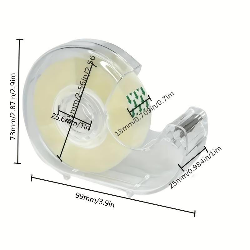 

Suitable for Office, Home, and Gift Wrapping, Small Core Transparent Stationery Tape Machine Set for Document Repair and Floral Arrangements