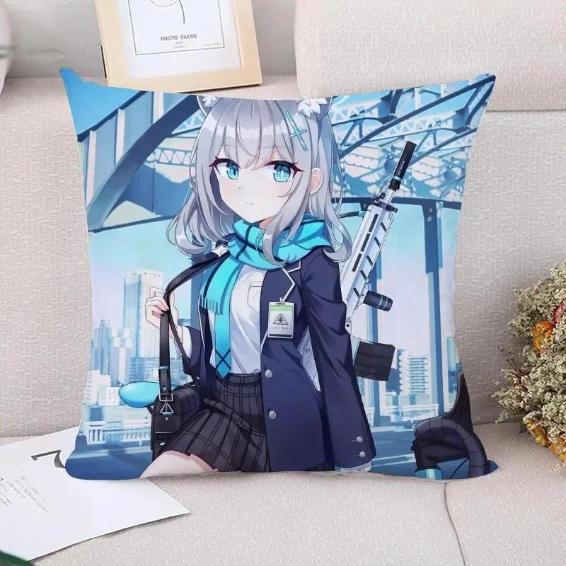 Cushion Cover 45*45 Blue Archive Decorative Pillowcases 40x40 45x45 Cushions Covers for Bed Pillows Pillow Cases Pillowcase Sofa