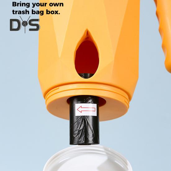 Cat Litter Scooper with Trash Container Ergonomic Grip Cat Litter Shovel Portable Poop Scooper Kitty Litter Sifter with Waste Dispenser