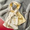 Mulberry Silk Women's Embroidered Scarf & Shawl - Ideal Mother's Birthday Gift