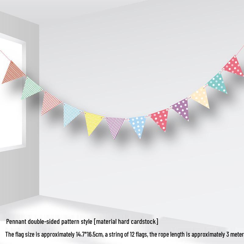 Colorful Cartoon Bunting for School, Birthday, or Kindergarten Décor