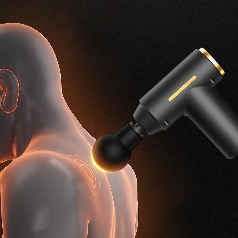 Tragbare Faszienpistole, Tiefengewebemassage, Mini, leichtes und geschwindigkeitsregulierbares Massagegerät, geeignet für den ganzen Körper