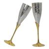 German Silver Wine Glass/Wine Goblet Set of 2 Pieces Glass | Happy Birthday Box with Carry Bag