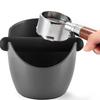 Coffee Knock Box Black Anti Slip Coffee Grind Dump Bin With Detachable Knock Bar Residue Box Coffee Tools Cafe Accessories