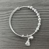 Trendy Celebrity Style Silver-Plated Beaded Adjustable Bracelet