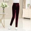 Winter Thicken Velvet Pencil Pants Women's High Waist Plush Fleece Lined Ankle-length Pantalons Slim Leggings