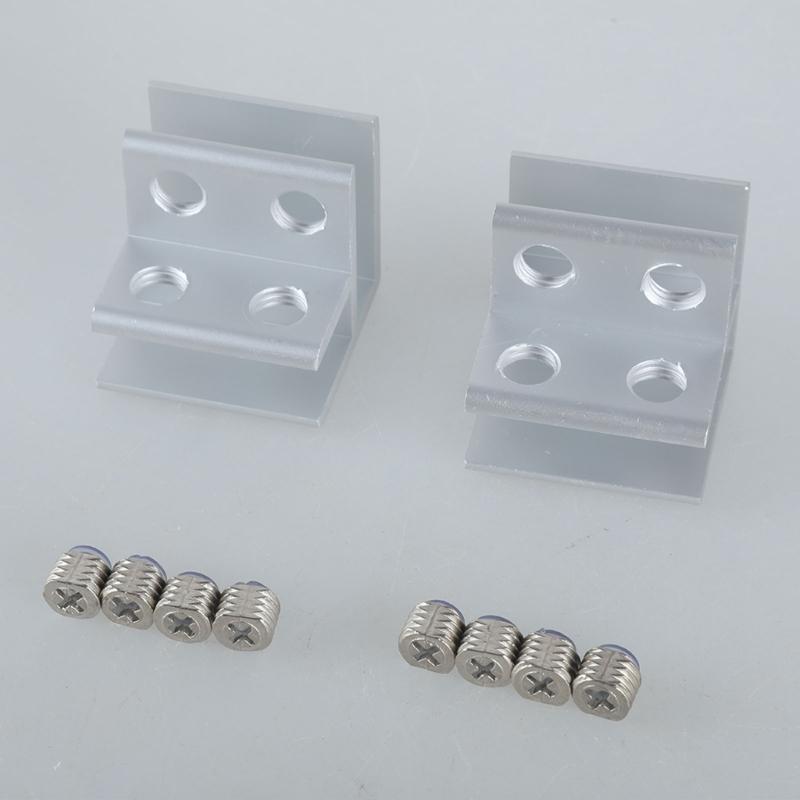 10 pz Supporti per Piastrelle in Alluminio Staffe di Connessione per Piastrelle Clip di Fissaggio per Piastrelle in Alluminio set per Facile Connessione Angolare a 90 Gradi delle Piastrelle