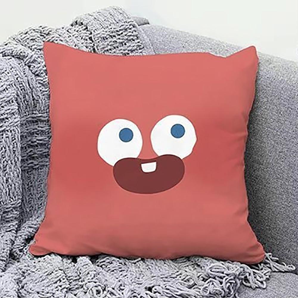 Cute Face Cushion Covers in 4 ColorsSuitable for sofa car bedroom decorative cushion cover pillow cover