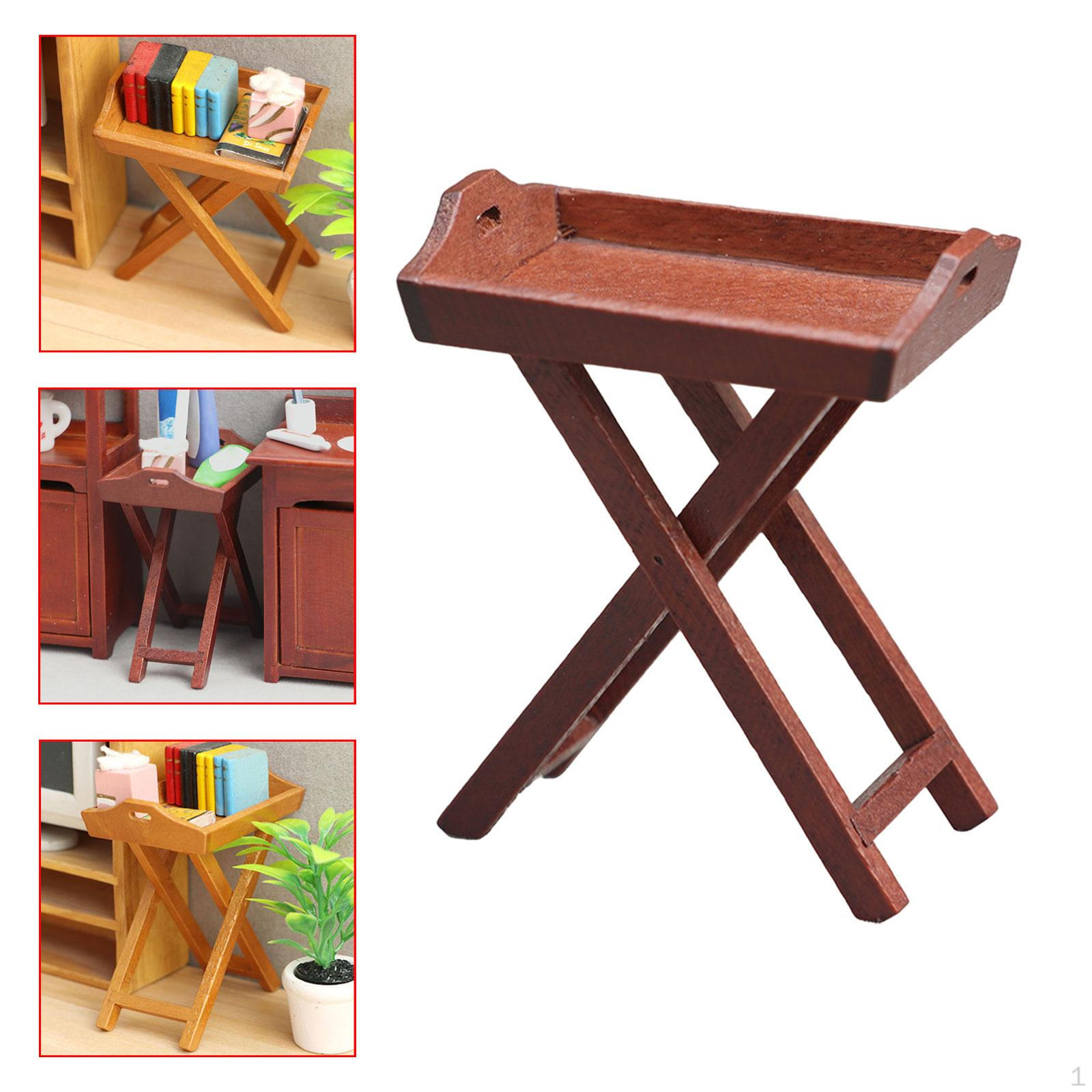 

1:12 Кукольный домик Поднос для фруктов Модель Кукольные аксессуары 1/12 Миниатюрная мебель coffee color