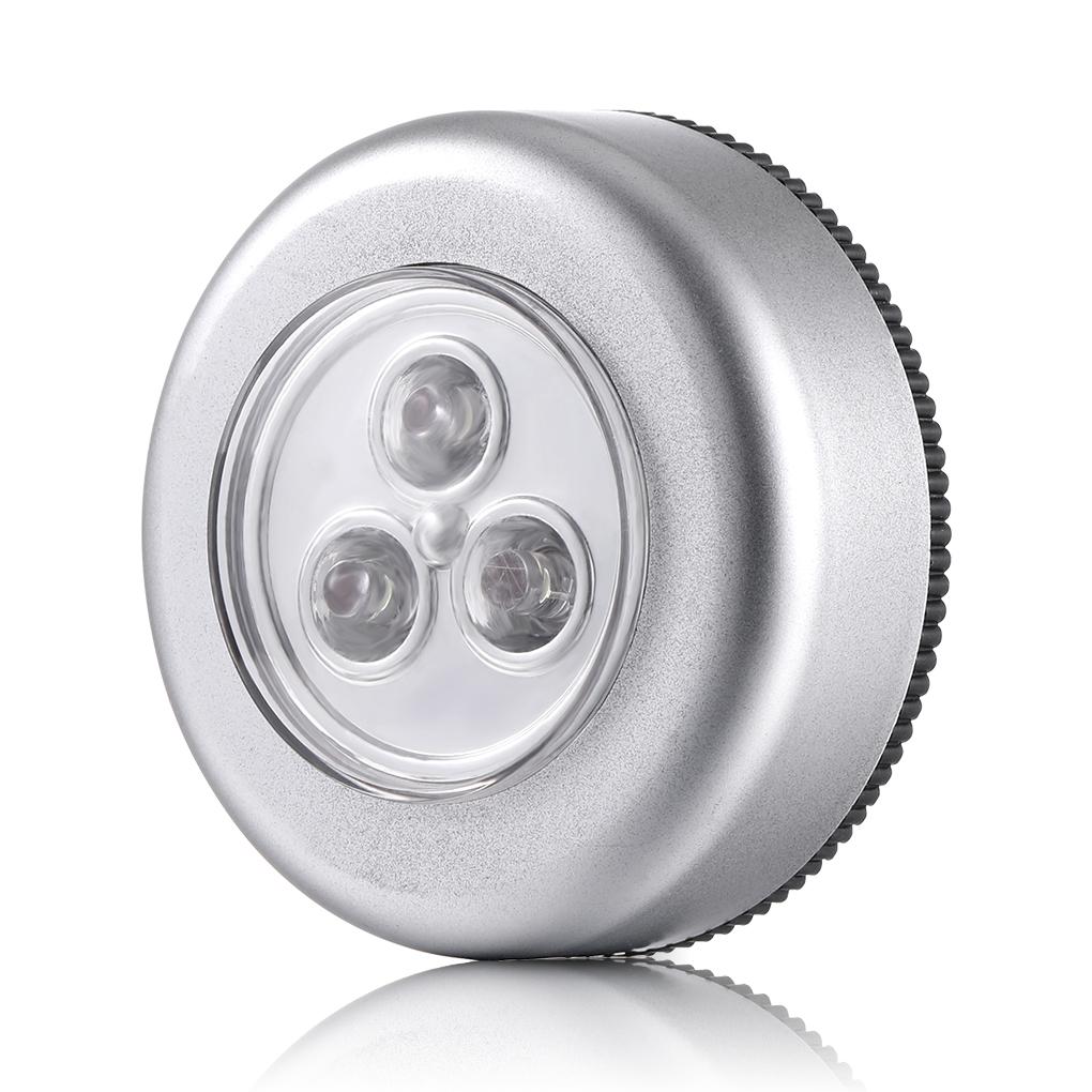 Portable 1PC 3/4 LED Night Light Battery Powered Cabinet Night Lamp Wireless Bedside Lights For Bedroom Home Closet Lighting