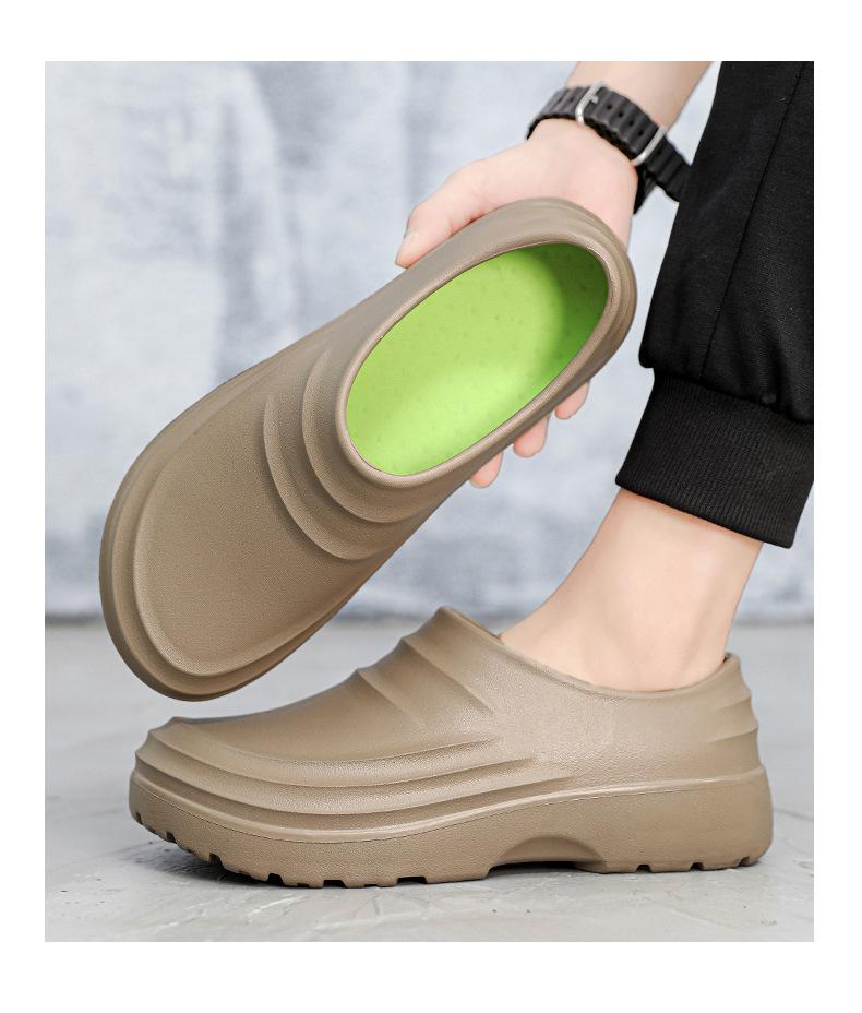 Waterproof Non-slip Chef Shoes - Lightweight, Thick Sole for Hotel & Restaurant Work.