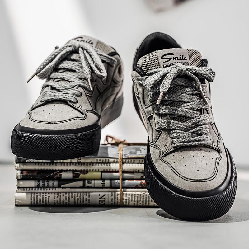 2026 Leisure New Thick Soled Fashionable Trend Breathable Design Versatile Niche Low Top Quality Men's Board Shoes