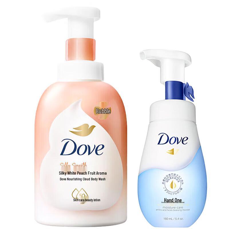 

Dove Hydrating Facial Cleanser & White Peach Body Wash Set