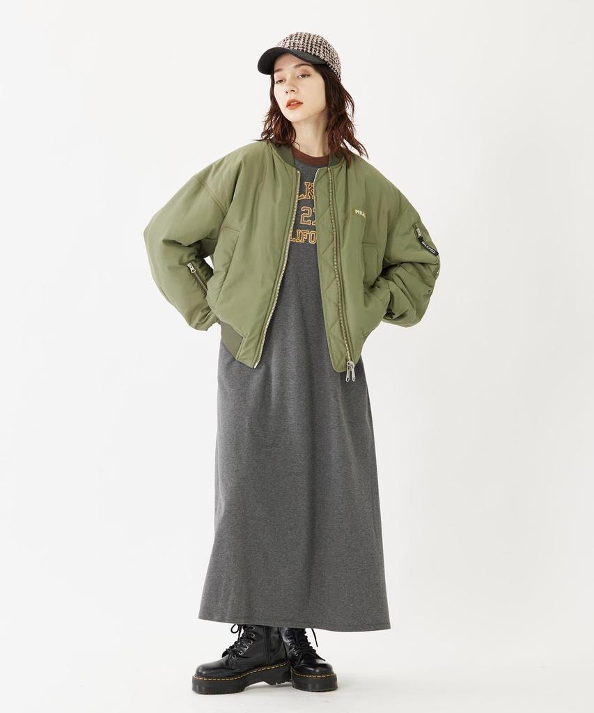 Milkfed Wende Fliegerjacke Olive für Damen MA-1,