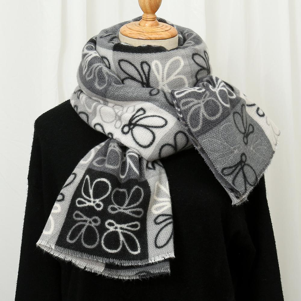 

Luxury Printed Pashmina Shawl Scarf Women Winter Warm Scarves New Design Cashmere Stoles Neckerchief Muffler Foulard Echarpe