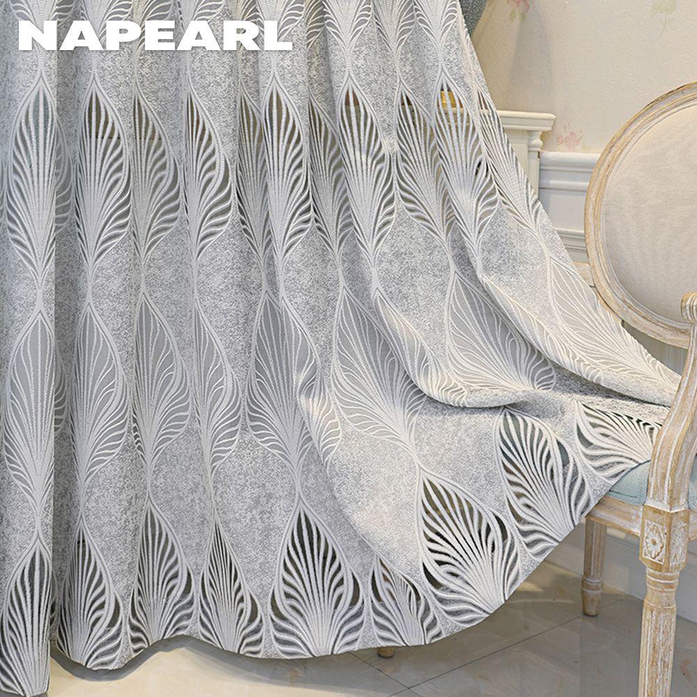 1 Stück NAPEARL 10–20 % Verdunkelungsvorhang im europäischen Stil, Jacquard-Vorhang für Wohnzimmer, Schlafzimmer, Heimdekoration, 1 Stück