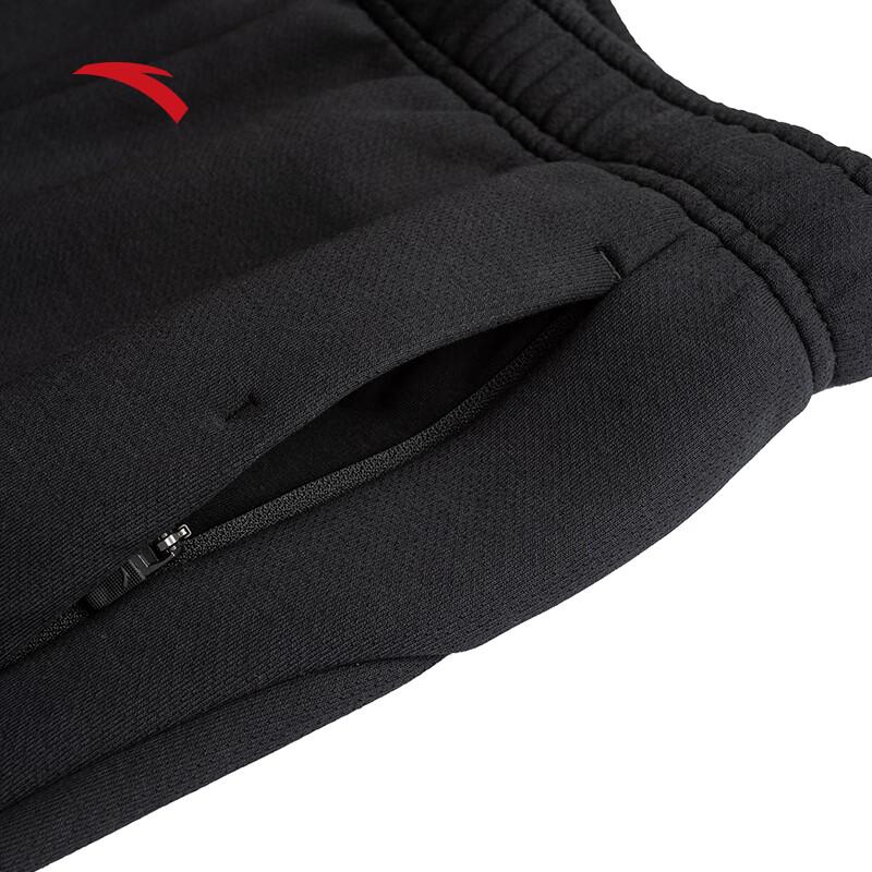 Anta Men's Fleece-Lined Knit Sports Pants