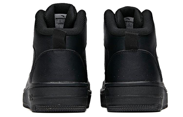 Men's Sneakers Anta Life Collection Non slip Lightweight Mid top Skateboard Shoes Men's Black