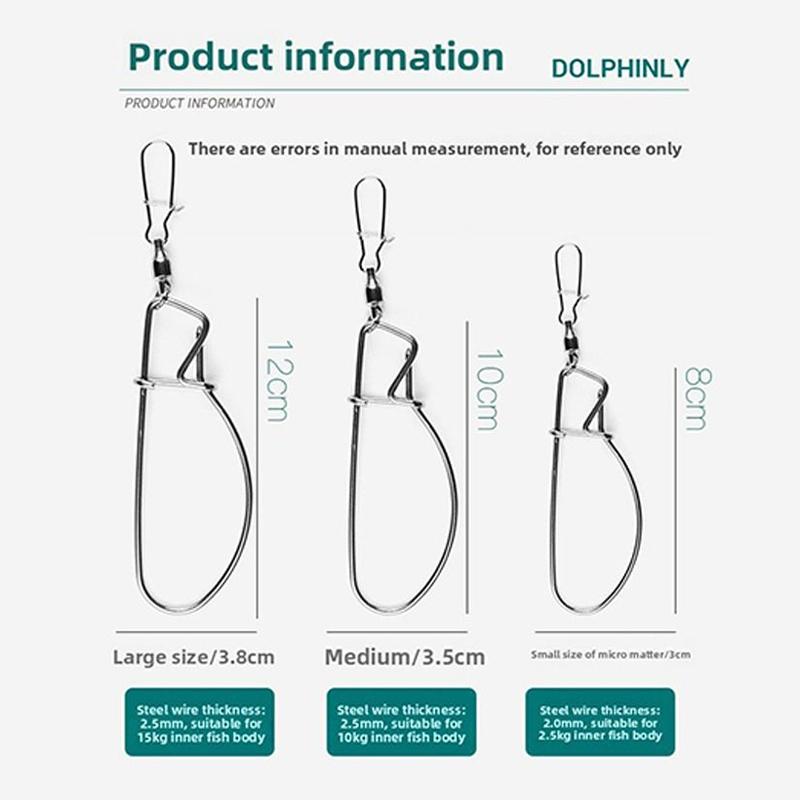 Fishing Tackle Accessories Fishing Lock Buckle Stainless Steel Live Fish Stringer
