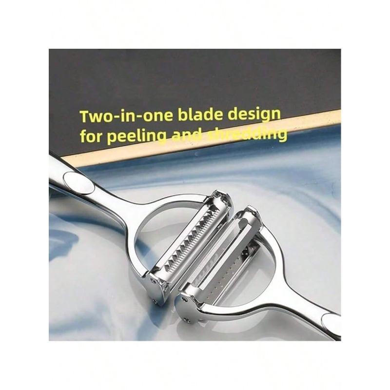 Multi-Purpose Stainless Steel Peeler - Effortlessly Peel Potatoes, Cucumbers and Carrots - Perfect for Kitchen, Restaurant and Hotel Use