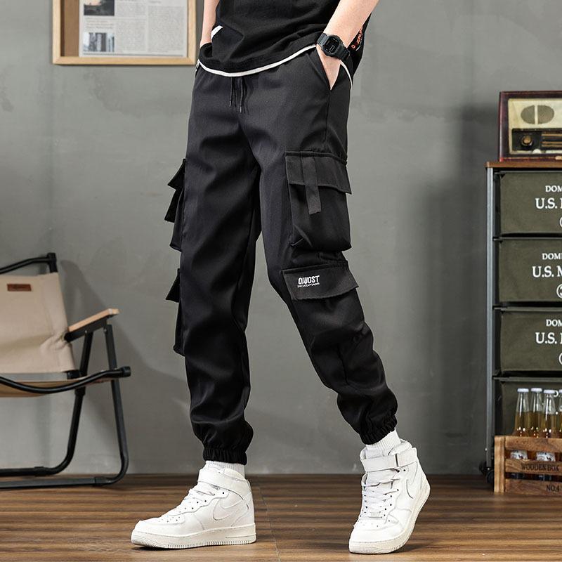 Men's Trendy Loose Fit Multi-Pocket Durable Work Joggers - Plus Size and Versatile Casual Pants