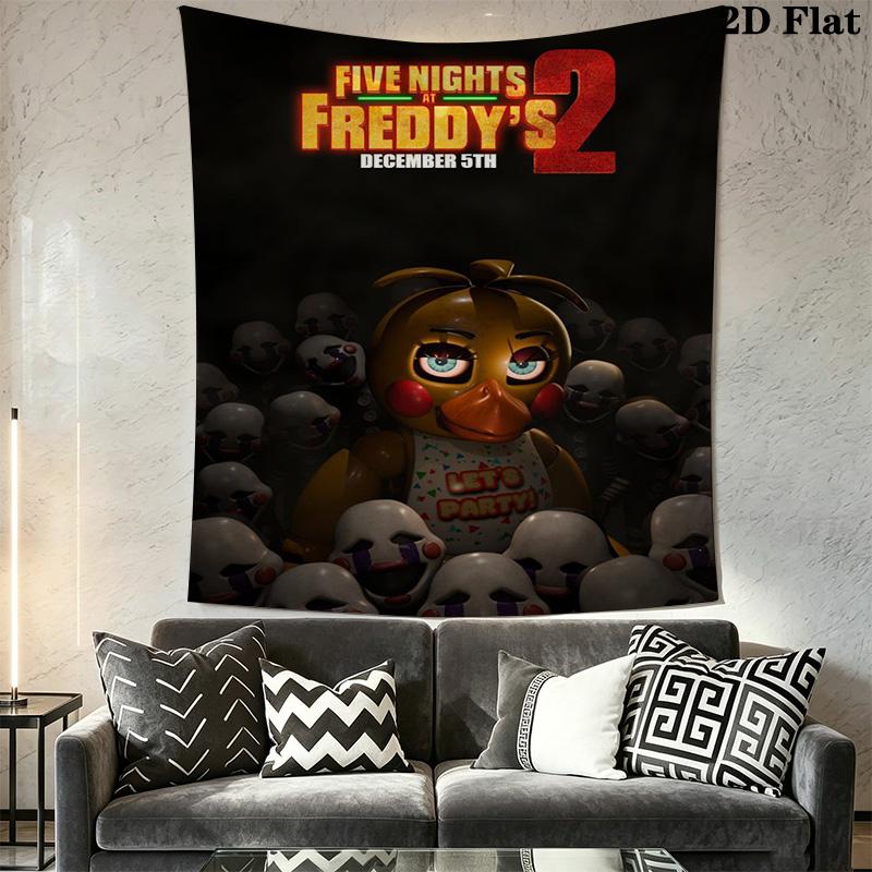 Five Nights Freddy'S Horror Anthology Tapestry Wallmounted Background Cloth Work Of Art Homestay Soft Decoration Tapestry Background Cloth