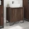 VidaXL Armoire lavabo de salle de bain chêne marron 60x35x60 cm, placard lavabo de salle de bain, meubles de salle de bain, 848658