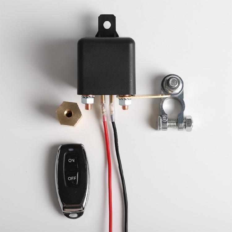 Wireless 12V 24V Battery Disconnect Switch Remote Controlled Suitable for Car ATVs Trucks Boats with Anti Theft Features