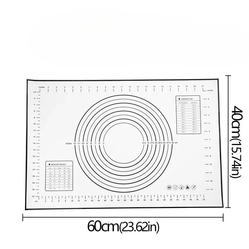 

Adjustable Rolling Pin Detachable Circular Dough Pad Dough Roller Stainless Steel Silicone Kneading Pad Non Stick Silicone