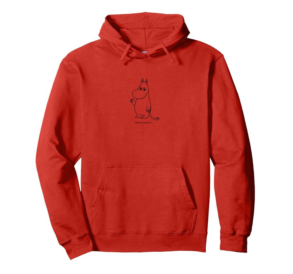 Mumin beliebtes Design Linienkunst Hoodie