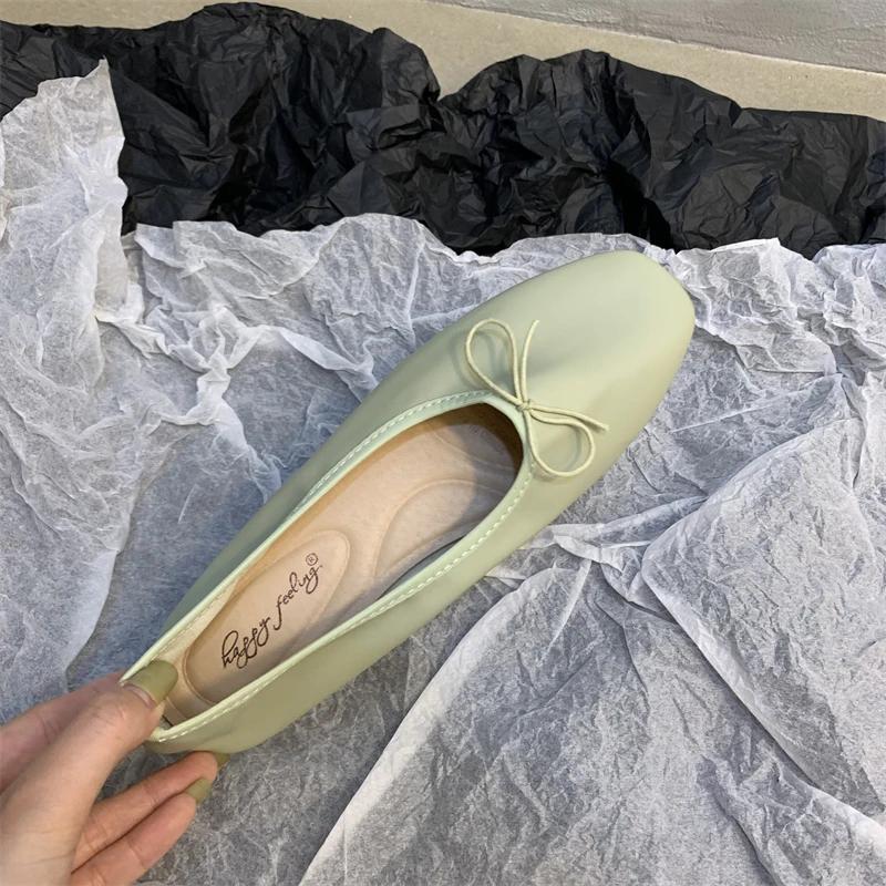 Flats Ballerina Shoes Women Fashion Brand Square Toe Flat Ballet Shoe Female Casual Slip On Loafers zapato